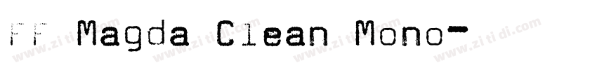 FF Magda Clean Mono字体转换
